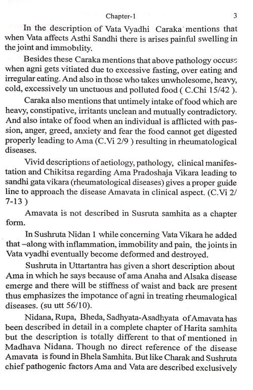 Arthritis: Ayurvedic Perspective